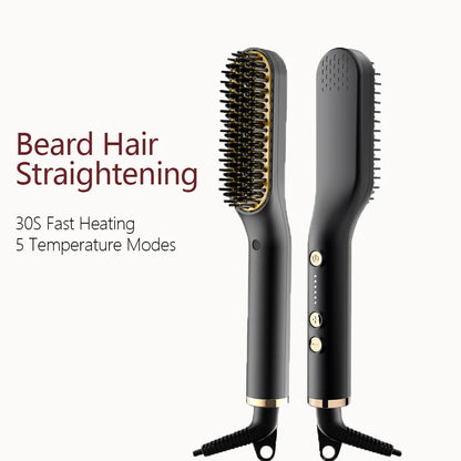 Hair and Beard Hair Straightening Brush