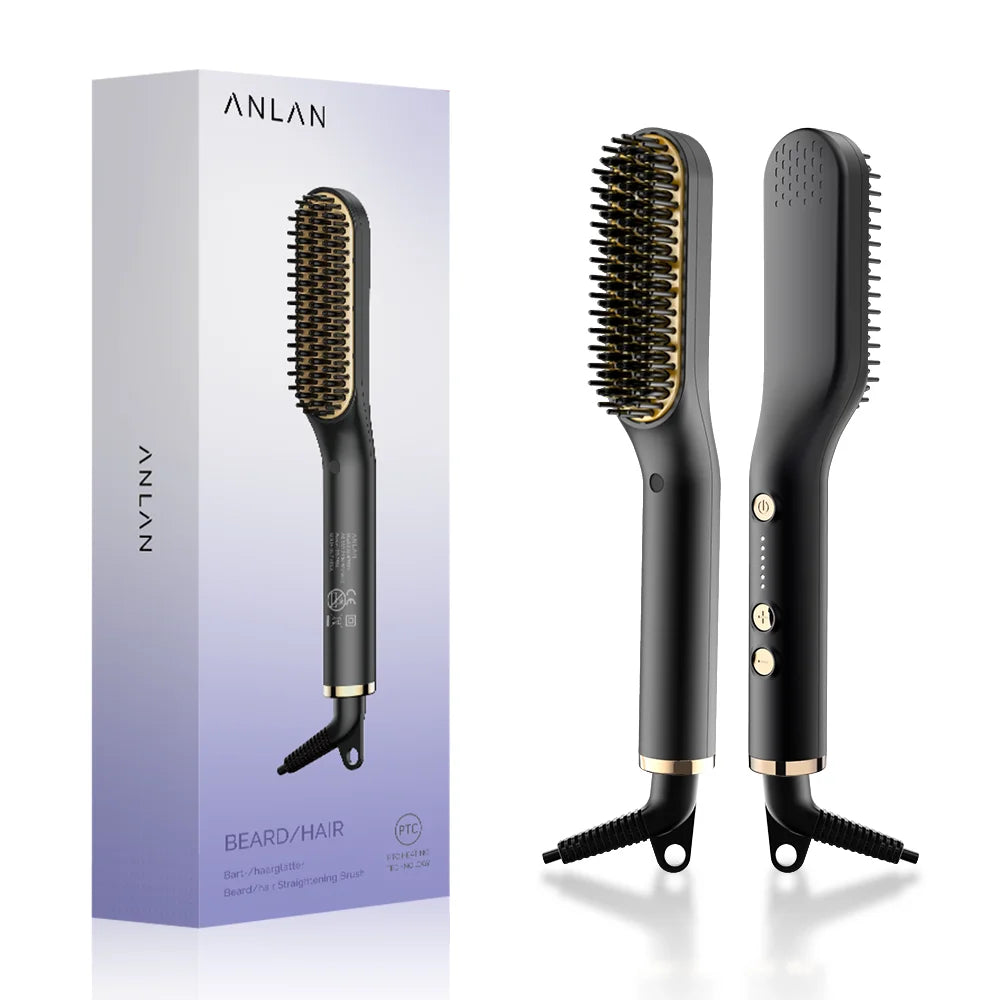 Hair and Beard Hair Straightening Brush