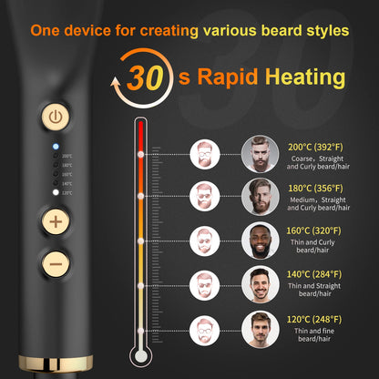 Hair and Beard Hair Straightening Brush