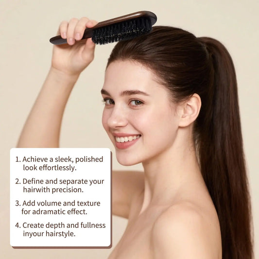 Boar Bristle Hair Brush